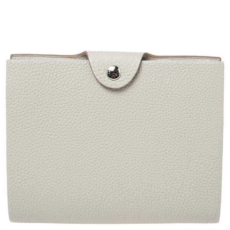 Pre Owned Hermes Gris Perle Veau Togo Ulysse PM Agenda Cover