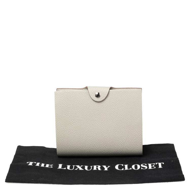 Pre Owned Hermes Gris Perle Veau Togo Ulysse PM Agenda Cover