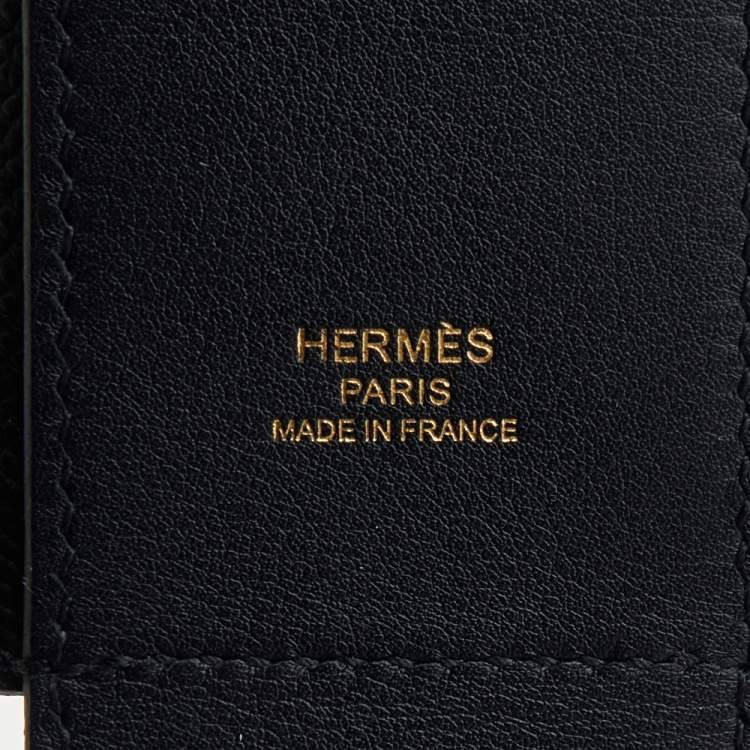Pre Owned Hermes Noir Swift/Epsom Pocket Kelly Shoulder Strap