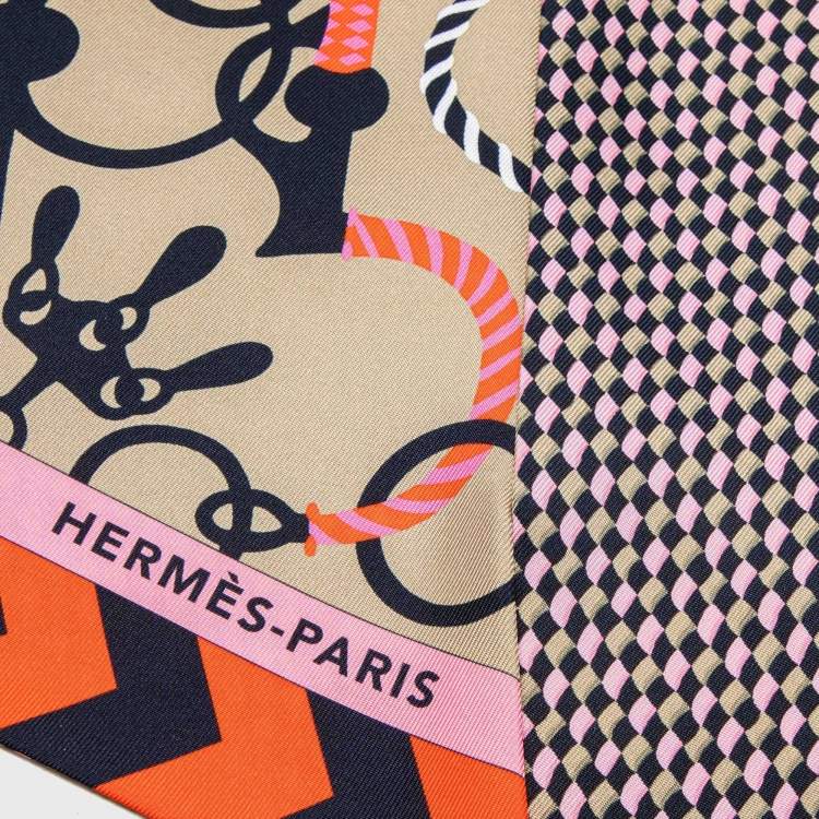 Hermes Silk Scarf  Hermes Multicolor Twilly Scarf