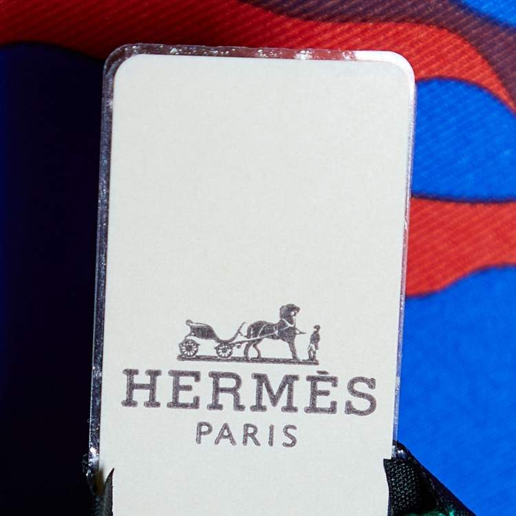 Pre Owned Hermes Multicolor Minuit Au Faubourg Printed Silk Square Scarf