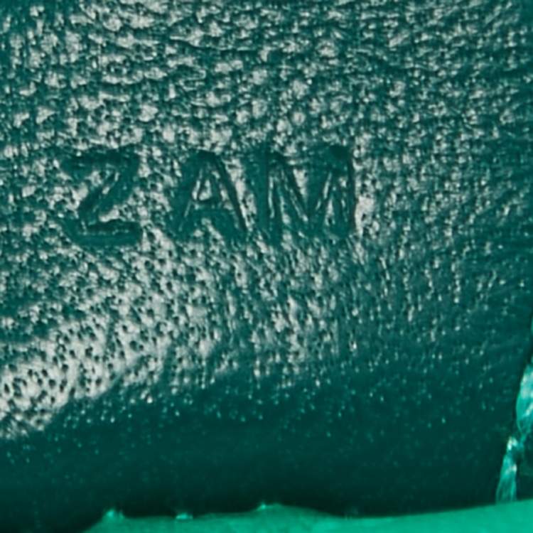 Pre Owned Hermes Menthe/Malachite/Blue Brume Milo Leather Rodeo Grigri Bag Charm PM