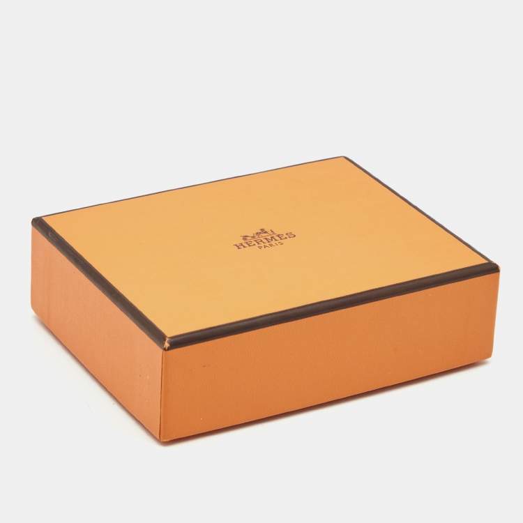 Pre Owned Hermes Bleu Obscur Epsom/Sombrero "P" Lettre Au Carre Bag Charm