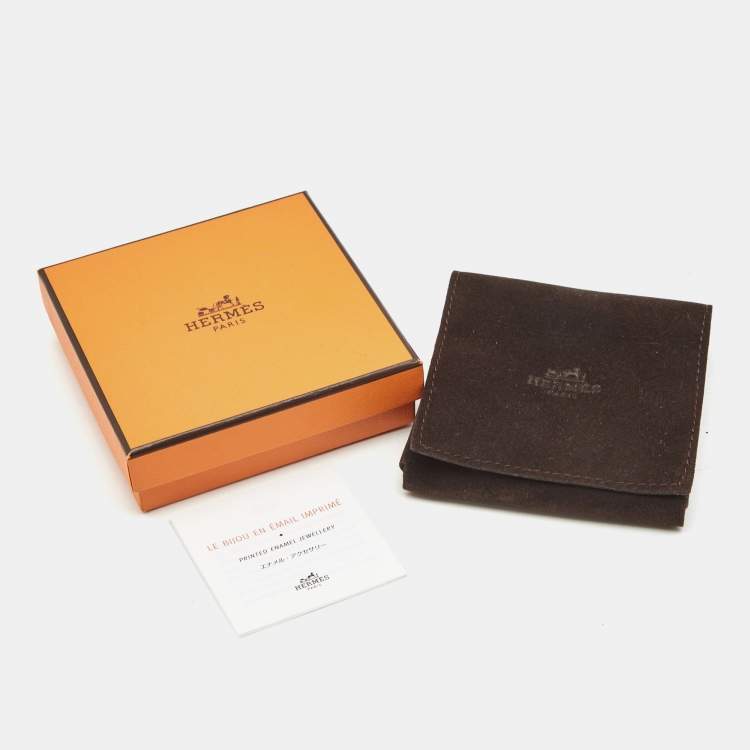 Pre Owned Hermes Kelly Double Tour Leather Gold Plated Wrap Bracelet