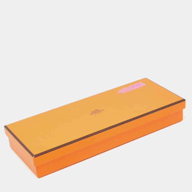 Pre Owned Hermes Rose Azalee Milo Leather Rodeo Grigri Bag Charm PM