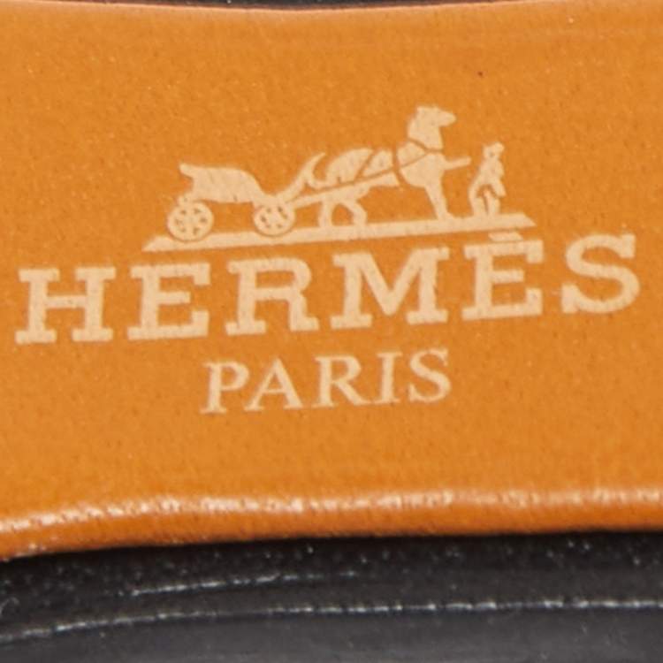 Pre Owned Hermes Natural/Ombre Leather and Lizard Oran Nano Charm