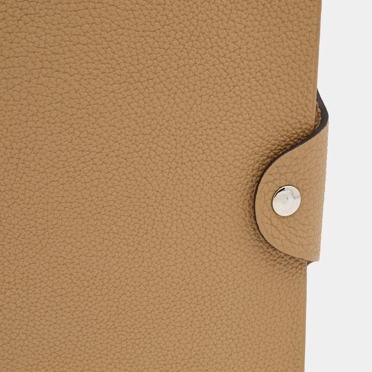 Pre Owned Hermes Chai Togo Leather Ulysse MM Notebook Cover 
