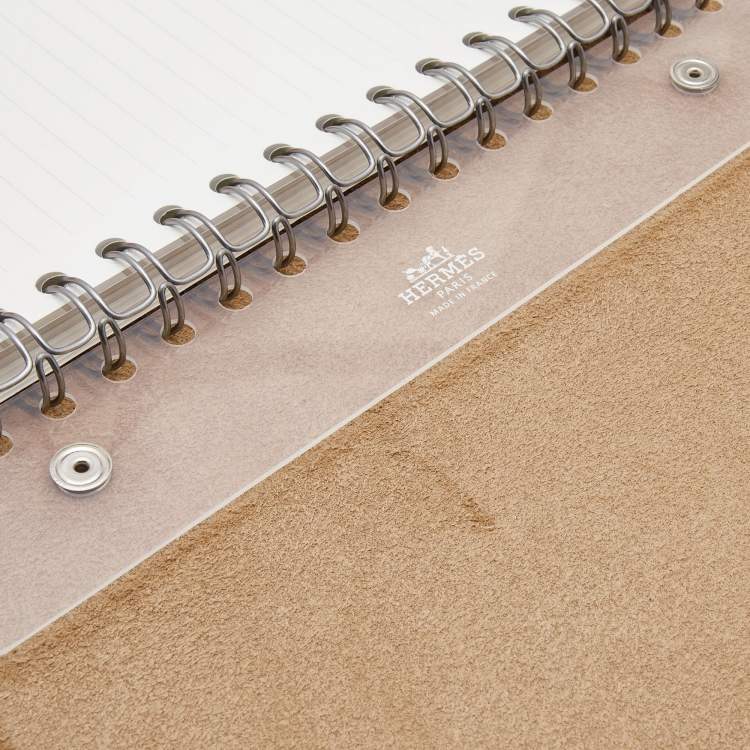 Pre Owned Hermes Chai Togo Leather Ulysse MM Notebook Cover 