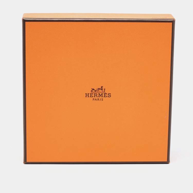 Pre Owned Hermès Black Sequin Embroidered Silk Twilly