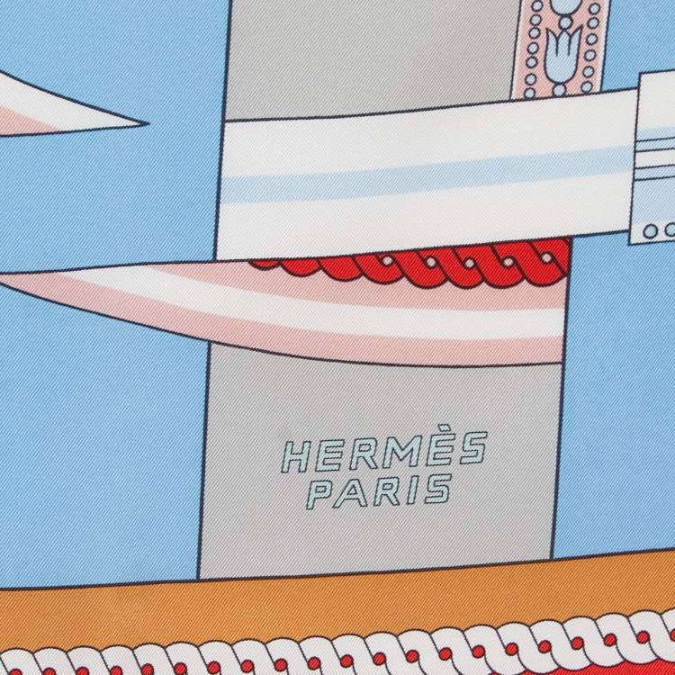 Pre Owned Hermès Multicolor La Berline Bayadere Printed Silk Square Scarf