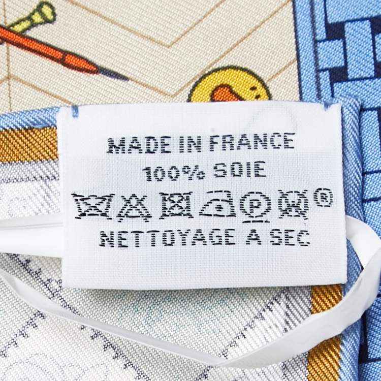 Pre Owned Hermès Multicolor Objets de Curiosité Printed Silk Square Scarf