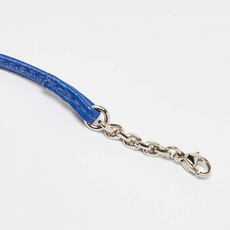 مملوكة مسبقًا Hermes Bleu Electrique Leather Carmencita Page Marker