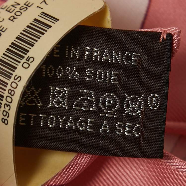 مملوكة مسبقًا Hermès Pink Etude Pour Un Iris-Arc En Ciel Silk Square Scarf