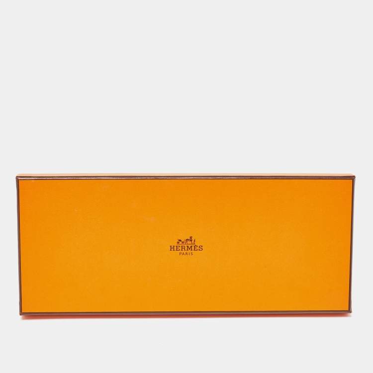 Pre Owned Hermes Etoupe/Biscuit/Vert Fizz Milo Lambskin and Swift Leather Rodeo Pegase Bag Charm PM