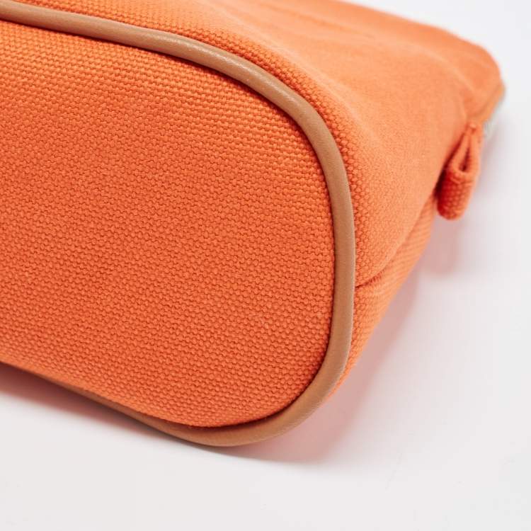 Pre Owned Hermès  Feu Canvas Bolide Mini Travel Case