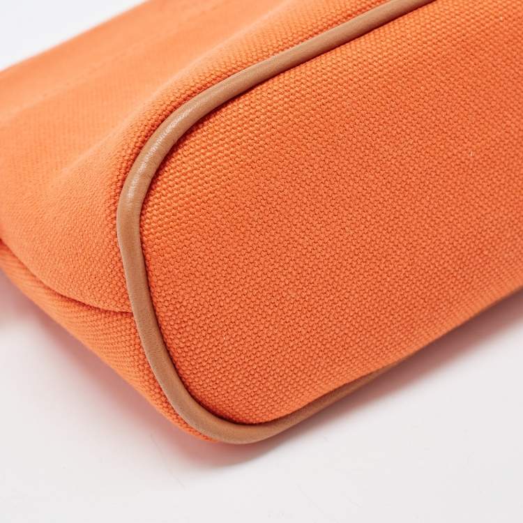 Pre Owned Hermès  Feu Canvas Bolide Mini Travel Case