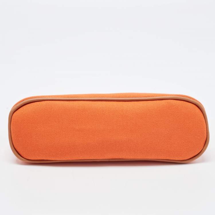 Pre Owned Hermès  Feu Canvas Bolide Mini Travel Case