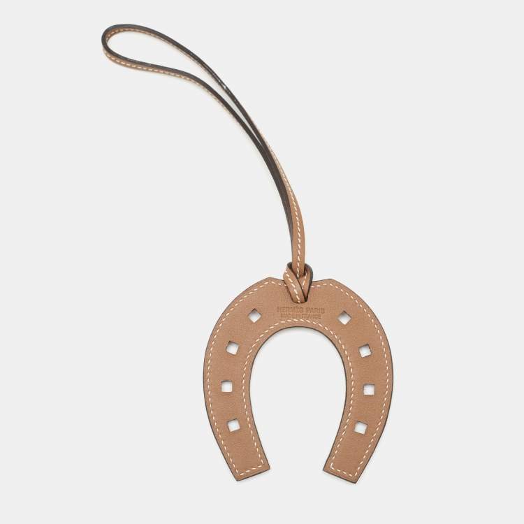 Pre Owned Hermès Alezan Swift Leather Paddock Fer a Cheval Bag Charm