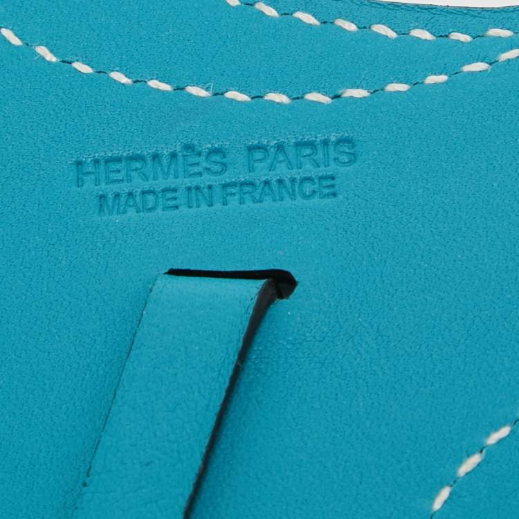 Pre Owned Hermès  Anemone/Bleu Izmir Swift Leather Paddock Selle Horse Saddle Bag Charm