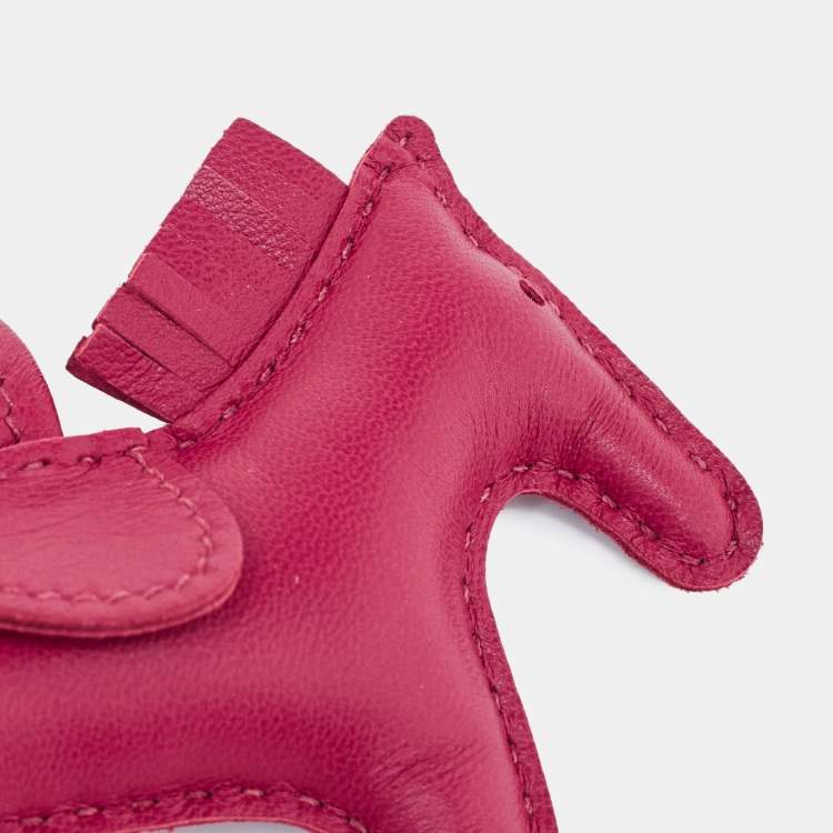 Pre Owned Hermes Ruby Milo Leather GriGri Rodeo Bag Charm PM