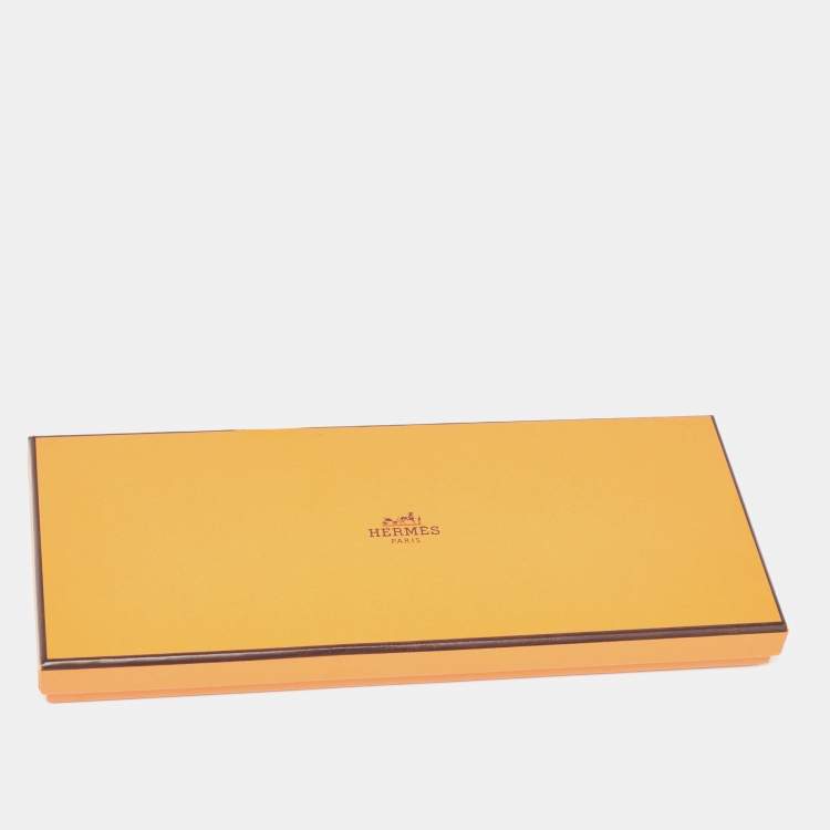 Pre Owned Hermes Jaune Bourgeon/Bleu Brume Milo Leather GriGri Rodeo Pegase Bag Charm PM