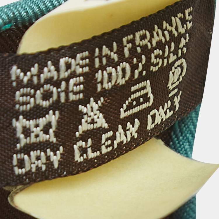 Pre Owned Hermès Brown Print Silk Le Laboratoire Du Temps Square Scarf