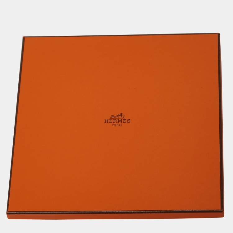 Pre Owned Hermès Pink Print Silk La Selle Imaginaire Scarf
