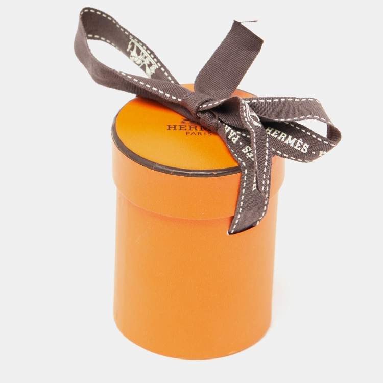 Pre Owned Hermès Orange Dress Code Silk Twilly