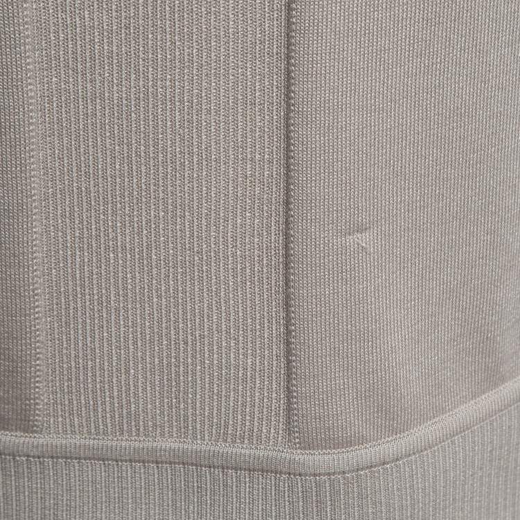 Pre Owned Hermes Beige 'BRIDES de GALA' print Silk and Knit Short Dress S