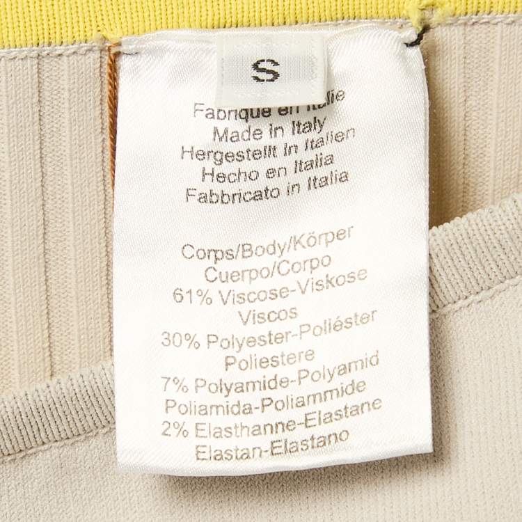 Pre Owned Hermès Grey Stretch Knit Yoga Shorts S