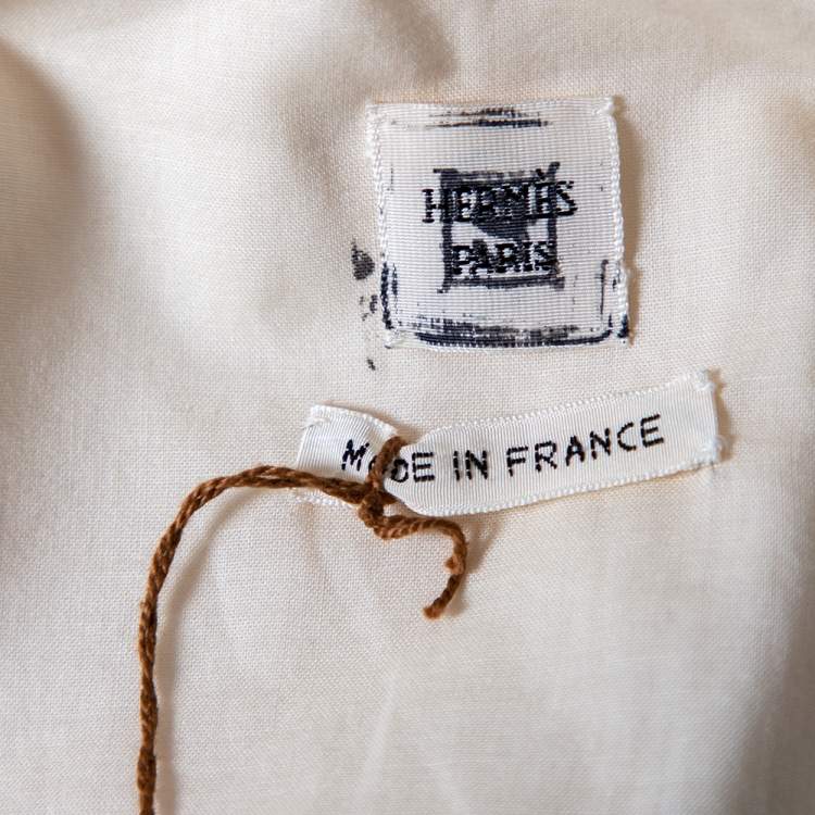 Pre Owned Hermes Light Beige Wool Waistcoat M