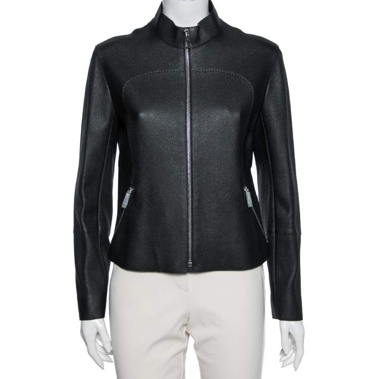 hermes leather jacket womens