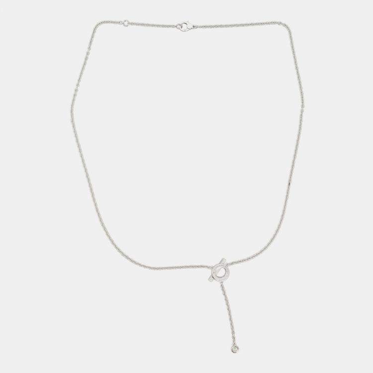 Pre Owned Hermes Finesse Lariat Necklace