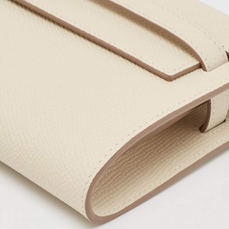 Pre Owned Hermès Craie Epsom Leather Kelly To Go Wallet