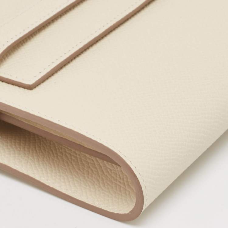 Pre Owned Hermès Craie Epsom Leather Kelly To Go Wallet