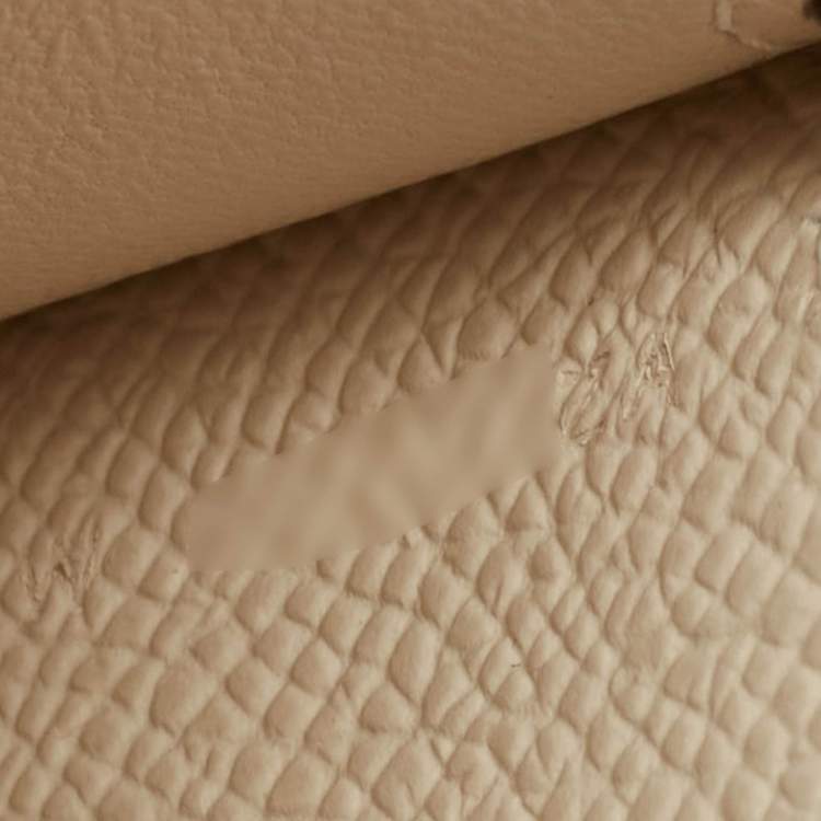 Pre Owned Hermès Craie Epsom Leather Kelly To Go Wallet