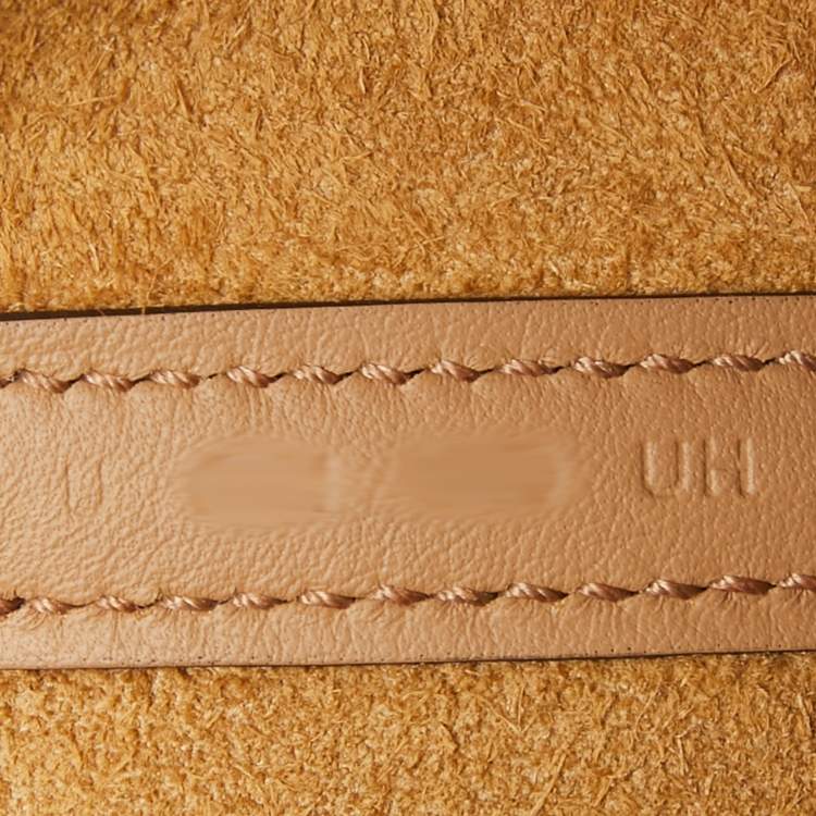 Pre Owned Hermès Chai/Rose/Blanc Swift Leather Lucky Daisy Picotin Lock Micro Bag