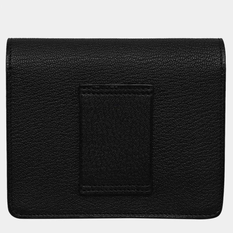 Pre Owned Hermes Black Mysore Goatskin Roulis Wallet