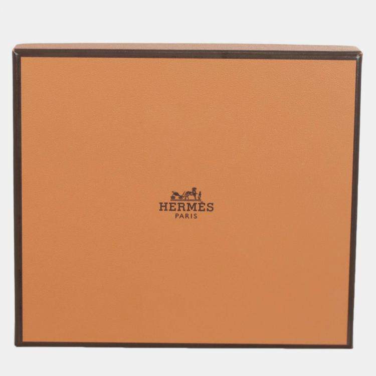 Pre Owned Hermes Rouge Sellier Epsom Compact Silk'In Wallet