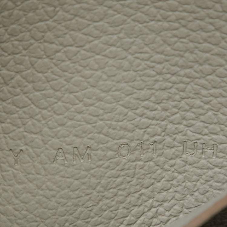 Pre Owned Hermes Evercolor Gris Perle Leather Roulis Slim Wallet