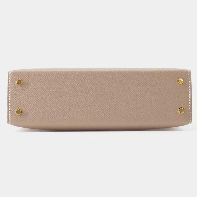 Pre Owned Hermes Etoupe Epsom Mini Kelly Do Bag