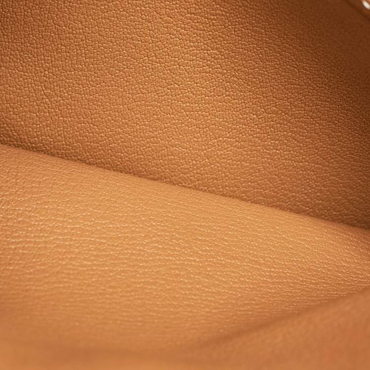 Pre Owned Hermès Gold Togo Leather Gold Finish Birkin 30 Bag