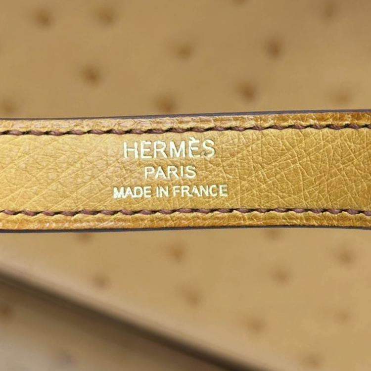 Pre Owned Hermes Ostrich Leather Kelly 25 Bag