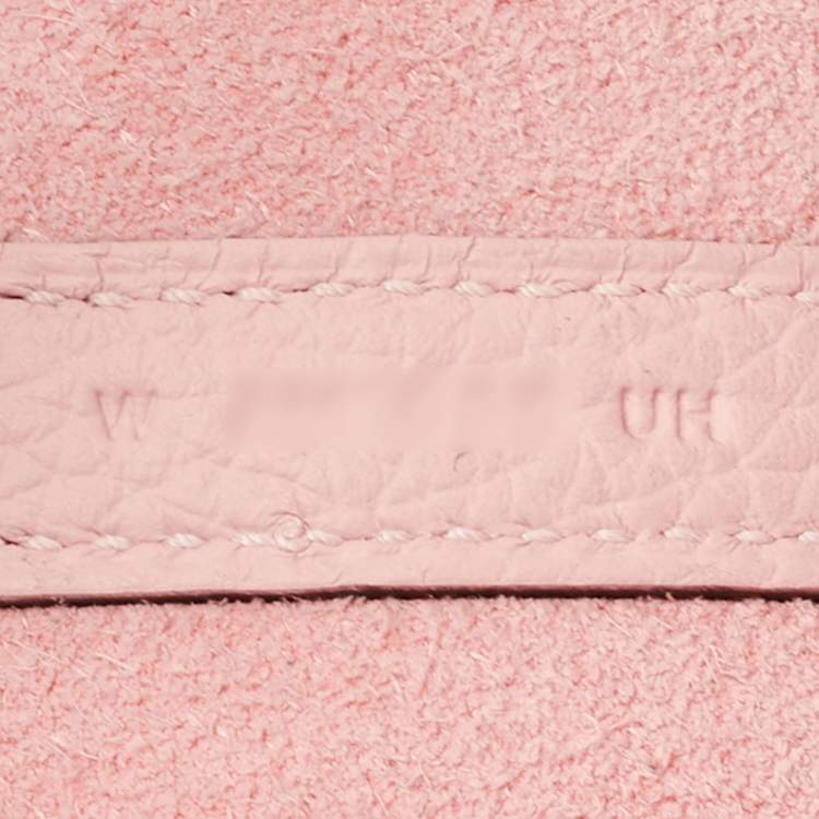 Pre Owned Hermès Rose Sakura Taurillon Clemence Leather Picotin Lock 18 Bag