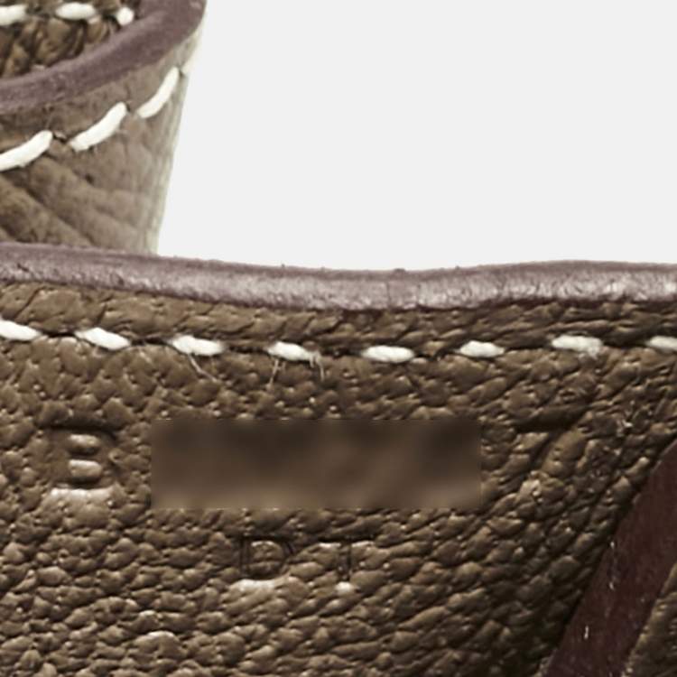 Pre Owned Hermès Etoupe Epsom Leather Gold Finish Birkin 30 Bag