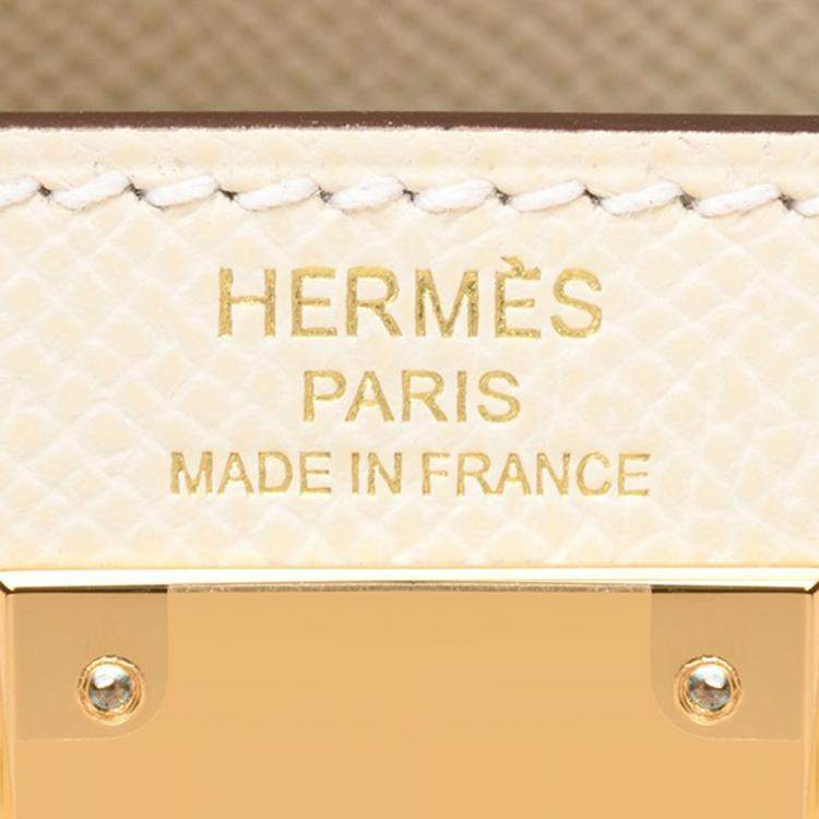 Pre Owned Hermes Nata Epsom Leather Kelly 28 Bag