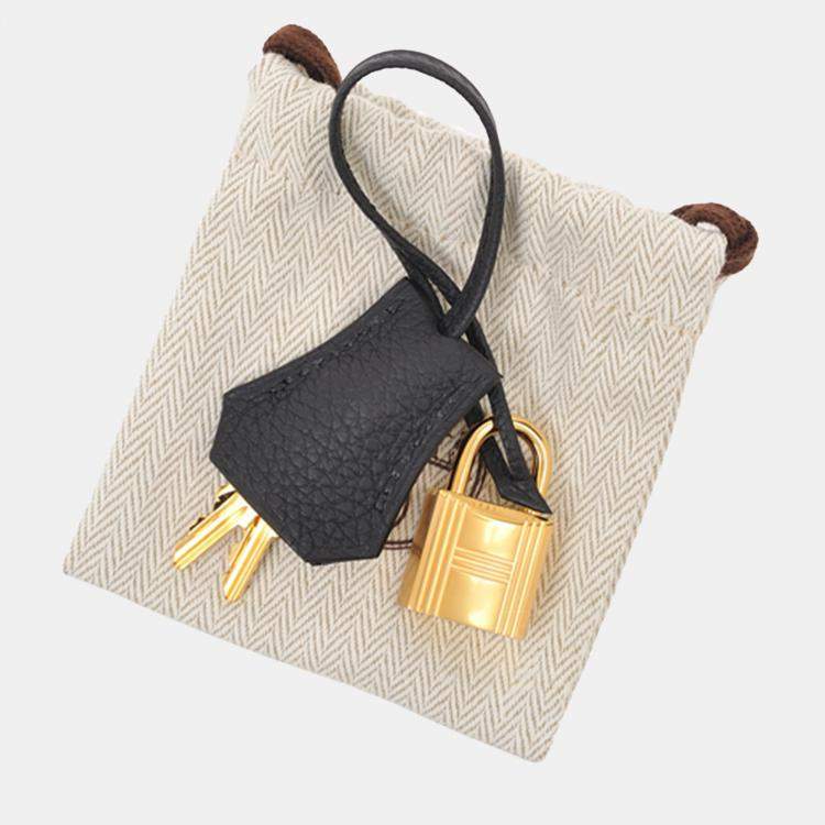 Pre Owned Hermes Black Togo Leather Birkin 25 Bag
