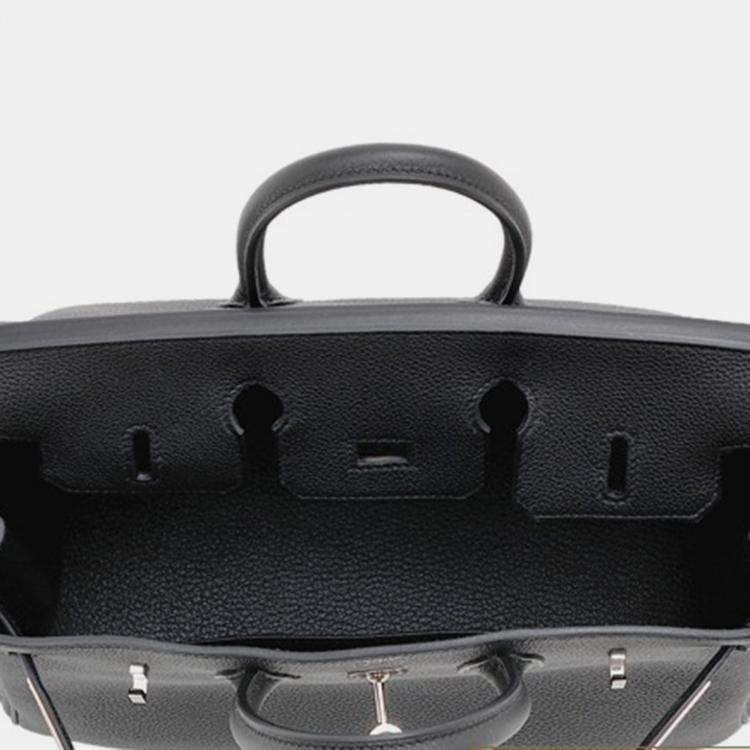 Pre Owned Hermes Black Togo Leather Birkin 25 Bag