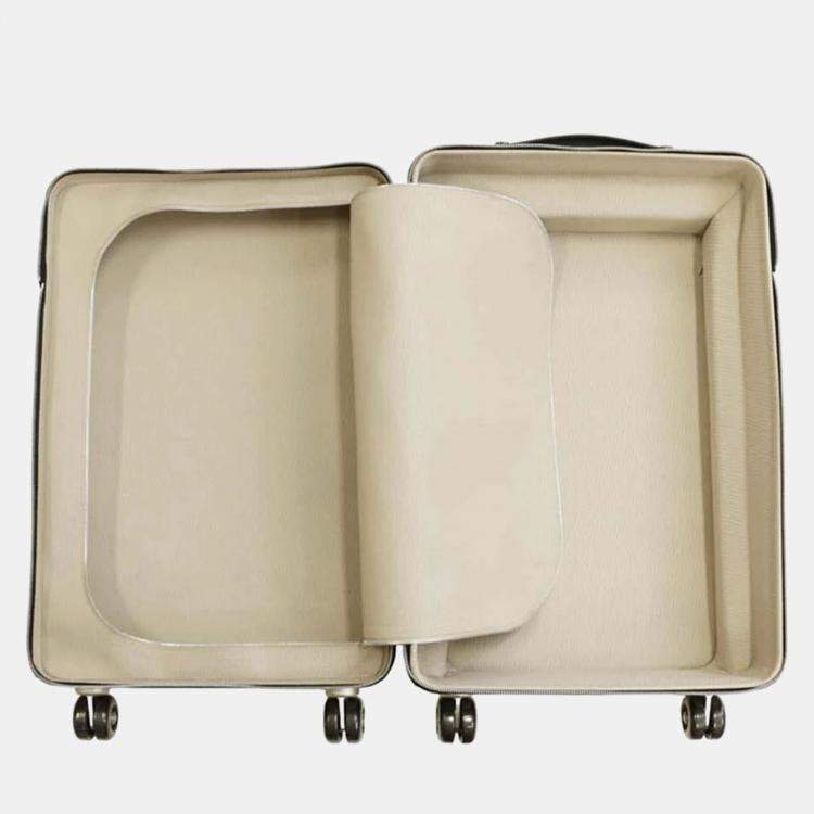Pre Owned Hermes Black/Multicolor Toile H, Plume Taurillon, Legat Rolling Mobility Suitcase 