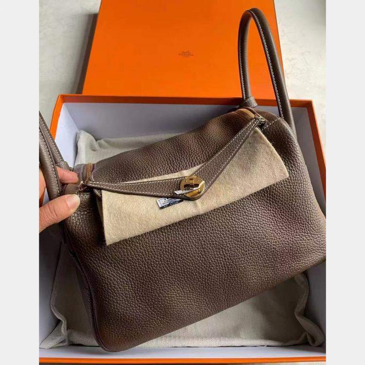 Pre Owned Hermes Etoupe lindy 30 bag